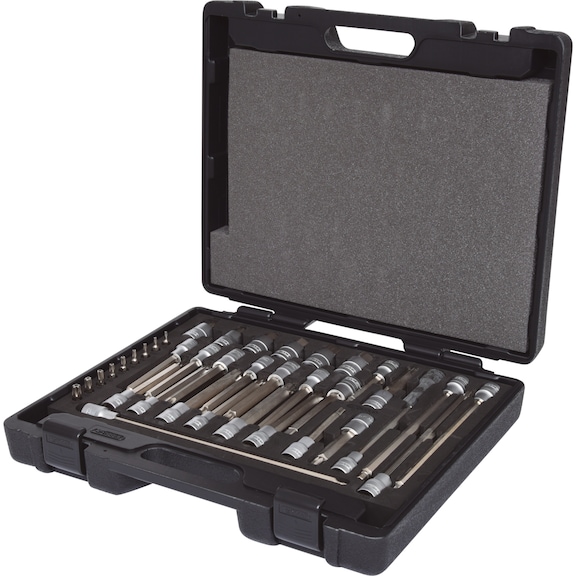 1/4 inch, 1/2 inch automotive bit socket set, 38 pieces - Socket wrench (set)