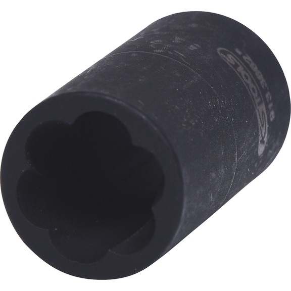 KS TOOLS 3/8 Zoll Spiral-Profil-Kraft-Stecknuss, 12mm - 3/8 Zoll Spiral-Profil-Kraft-Stecknuss