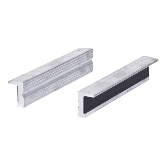 Aluminium vice protective jaws, textured, 160 mm - Aluminium vice protective jaws, textured