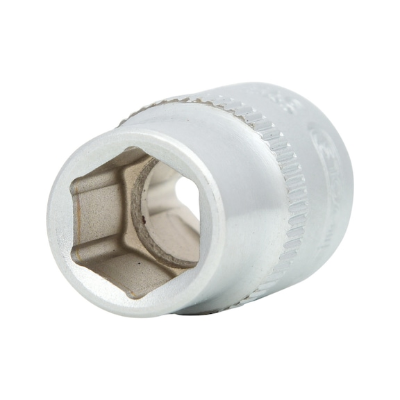 3/8 inch hex socket, 10 mm on hanger - 3/8 inch hex socket