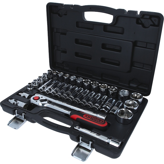 1/2 inch CHROMEplus socket wrench set, 35 pieces - CHROMEplus socket wrench (set)