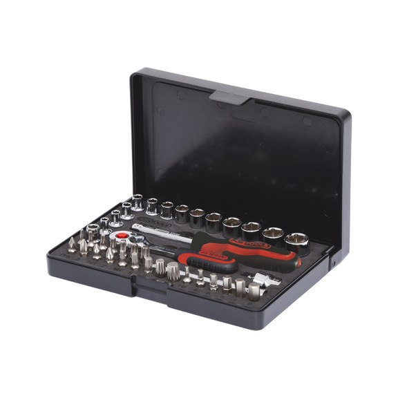 1/4 inch CHROMEplus socket wrench set, 40-piece - CHROMEplus socket wrench (set)