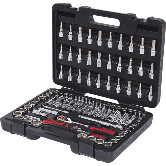 1/4 inch, 3/8 inch CHROMEplus socket wrench set, 99 pieces - CHROMEplus socket wrench (set)