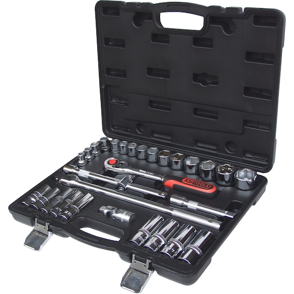 1/2 inch CHROMEplus socket wrench set, 30-piece 918.0830 - CHROMEplus socket wrench (set)