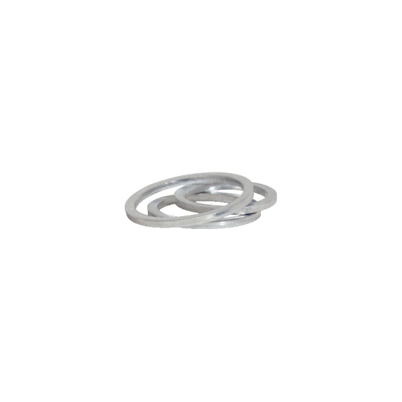Aluminium seals for oil drain plugs, M22, pack of 25 - Oil drain plug repair & thread repair