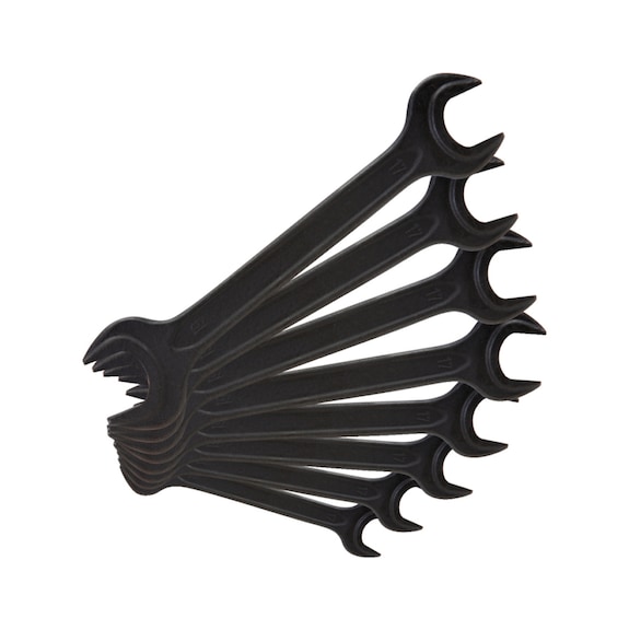 Double-ended torque wrench set, 10 pieces - Double open-end power wrench