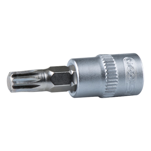 3/8 inch bit socket XZN, M4 on hanger - 3/8 inch bit socket XZN