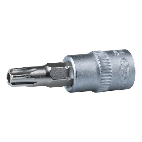 3/8 inch TX bit socket with end hole, TB10 - 3/8 inch Torx bit socket