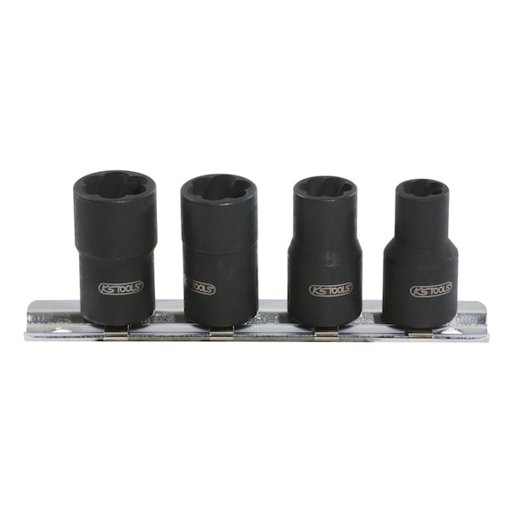 3/8 inch spiral profile socket set, 4-piece, 8-13 mm - 3/8 inch spiral profile power socket
