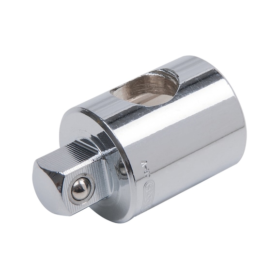 3/8 inch CHROMEplus sliding piece/extension adapter, 1/4 inch F x 3/8 inch M - Extension piece