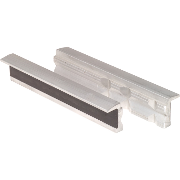 Aluminium vice jaws, 175 mm, trapezoidal groove - Aluminium vice with trapezoidal groove