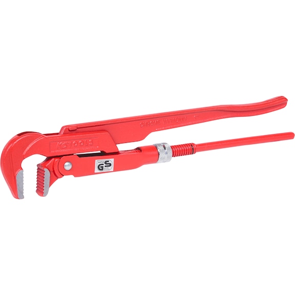 Angle pipe wrench, 90 degree angle, 1 inch - Angle pipe wrench