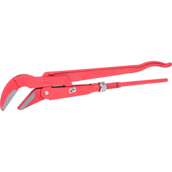 Angle pipe wrench, 45 degree angle, 2 inch - Angle pipe wrench