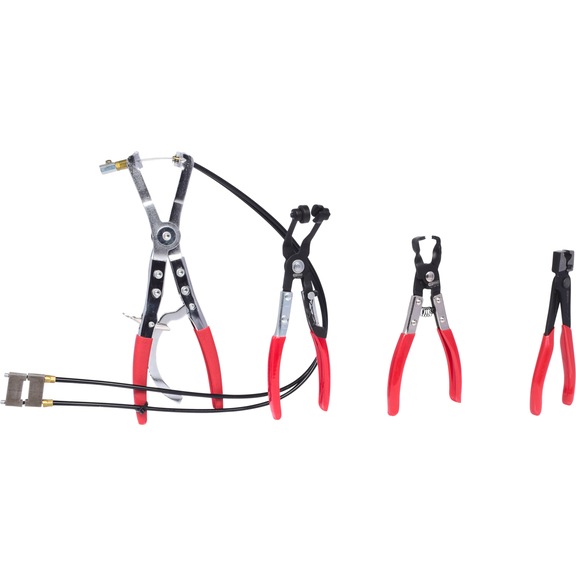 KS TOOLS Car hose clamp pliers set, 4 pieces - Pliers set