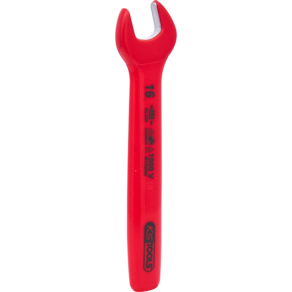 Open-end spanner with protective insulation, 16 mm - Open-end spanner with protective insulation