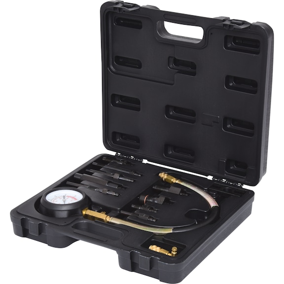 Compression pressure tester, 13-piece - Measuring device, testing device Special cases (accessories)