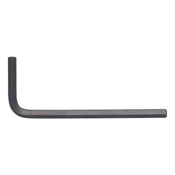 Hexagon socket angle pin wrench, phosphated, short, 4 mm - Hexagon socket angle pin wrench, phosphated, short