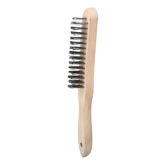 Stainless steel hand wire brush, 4 rows, 290 mm - Brushes