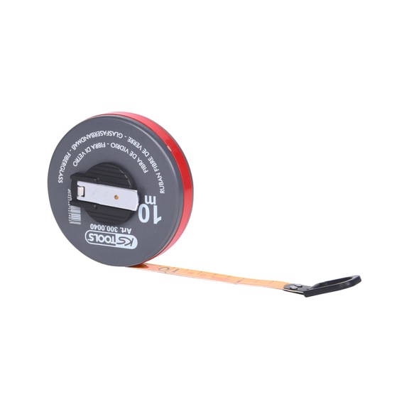 Capsule tape measure with plastic tape, 10 m - Tape measure
