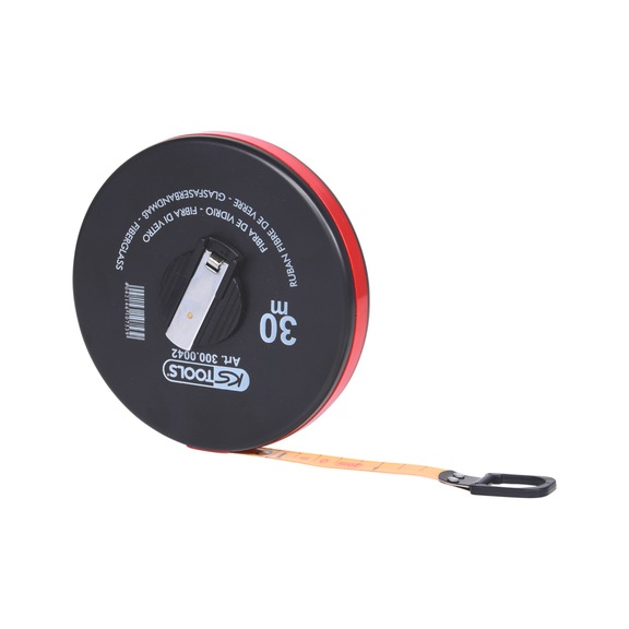 Capsule tape measure with plastic tape, 30 m - Tape measure