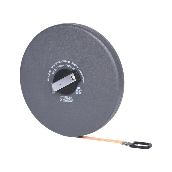 Capsule tape measure with plastic tape, 50 m - Tape measure