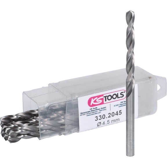 HSS-G twist drill, 4.5 mm, pack of 10 - HSS-G twist drill