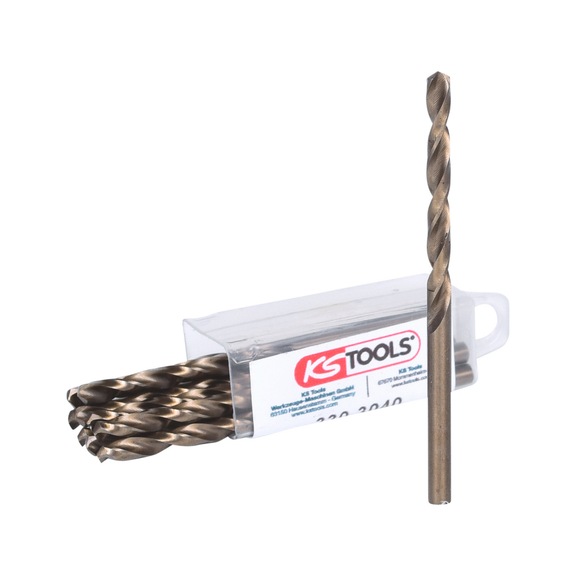 HSS-G Co 5 twist drill, 4 mm, pack of 10 - HSS-G Co 5 twist drill