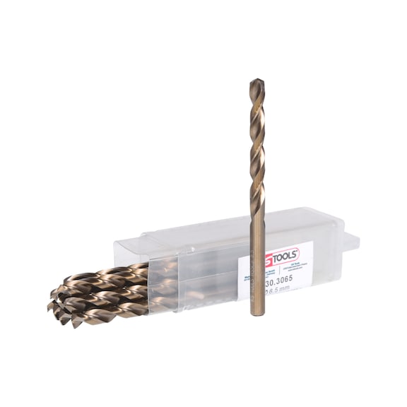 HSS-G Co 5 twist drill, 6.5 mm, pack of 10 - HSS-G Co 5 twist drill
