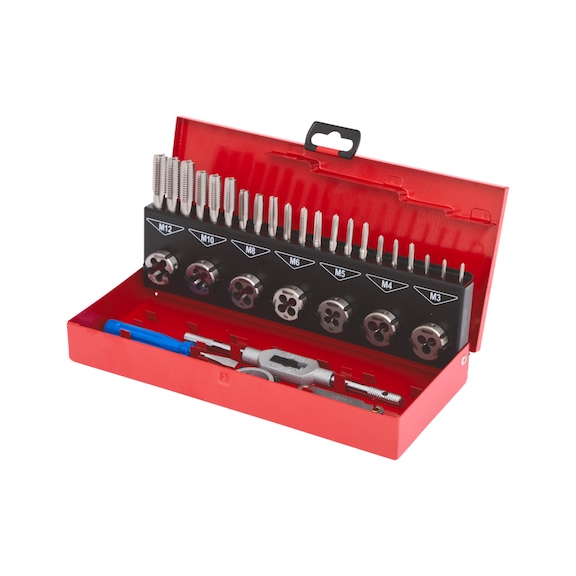 HSS thread cutting tool set, 32 pieces - Thread tool