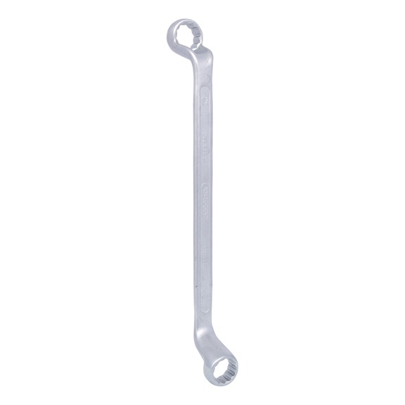 Double ring spanner, offset, 16x17 mm on hanger - Double ring spanner, offset