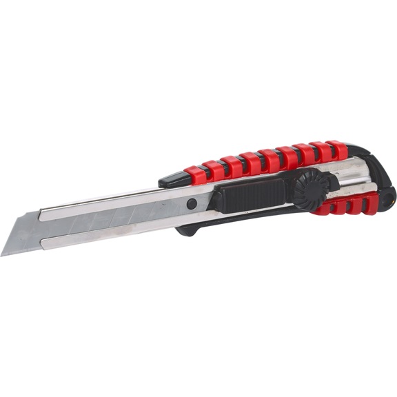 KS TOOLS Comfort snap-off blade knife, 200 mm, blade 18 x 100 mm - Snap-off blade knife