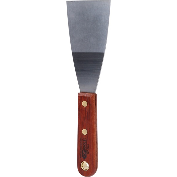 KS TOOLS STAINLESS STEEL spatula, 63 mm, with wooden handle - Spatula (hand tool, other)