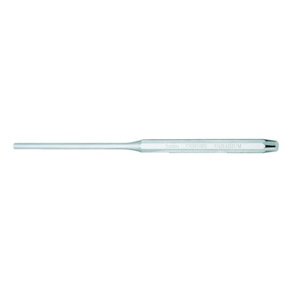 Cotter pin driver, XL, 8-sided, high-gloss chrome-plated, D: 6 mm - Cotter pin driver