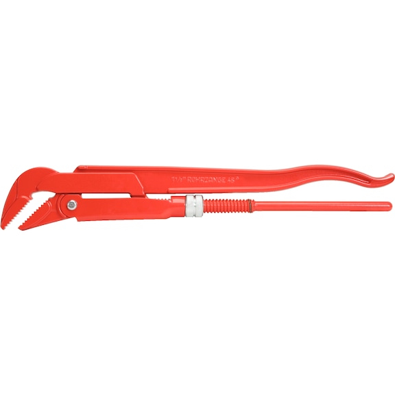 Corner pipe wrench, 45 degree angle, 1 inch - Angle pipe wrench