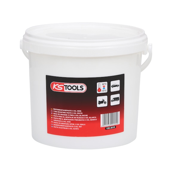 KS TOOLS Reifenmontagepaste 5 kg, wei&szlig; - Reifenmontagepaste