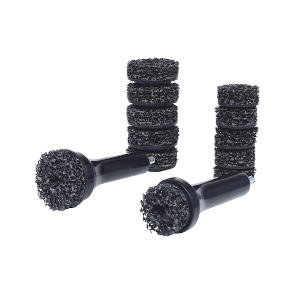 Stud bolt wheel hub grinder set, D: 40 / 50 mm, 14-piece - Wheel hub grinder