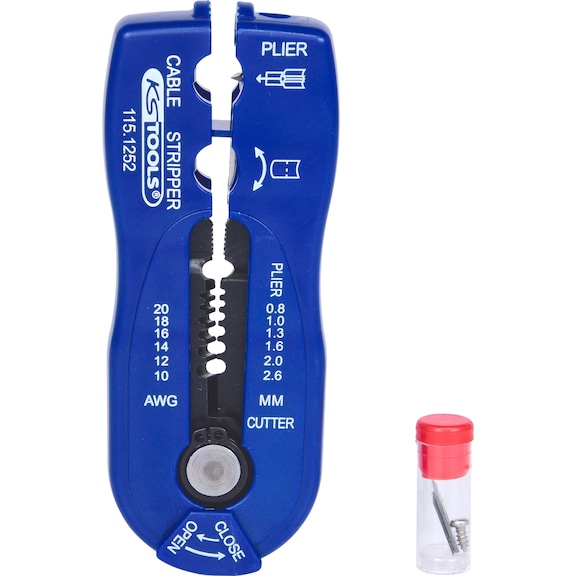 Multifunctional wire stripping tool, 0.8–2.6 mm - Stripping knife