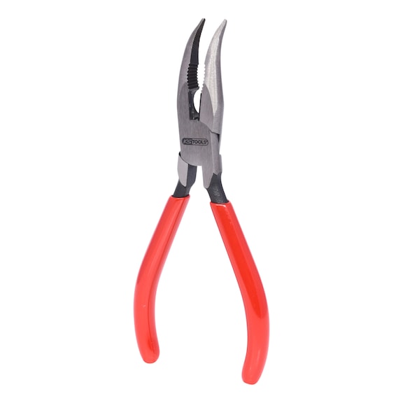 Flat-round pliers, curved, 165 mm - Flat round pliers