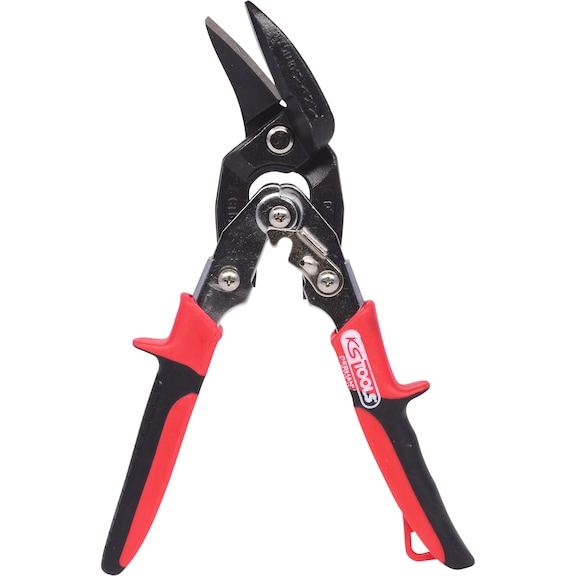 Figure-shaped continuous action scissors, right-cutting - Continuous scissors
