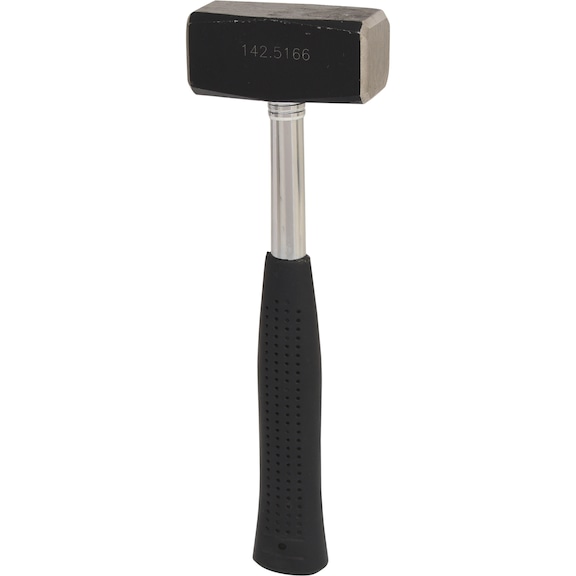 Mallet with steel tube handle and plastic grip, 1250 g - Mallet