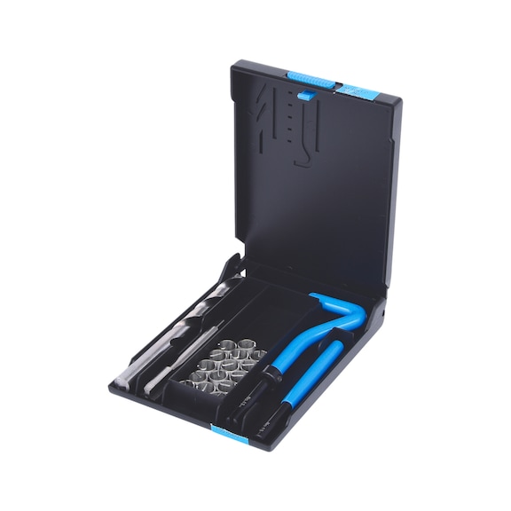 Stainless steel thread repair set M10x1.0x14 mm, 19 pieces - Thread tool