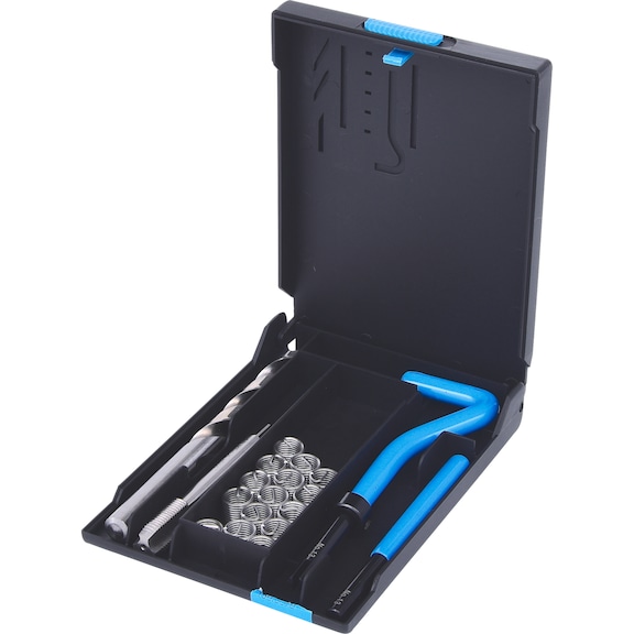 Stainless steel thread repair kit M10x1.25x13.8 mm, 19 pieces - Thread tool