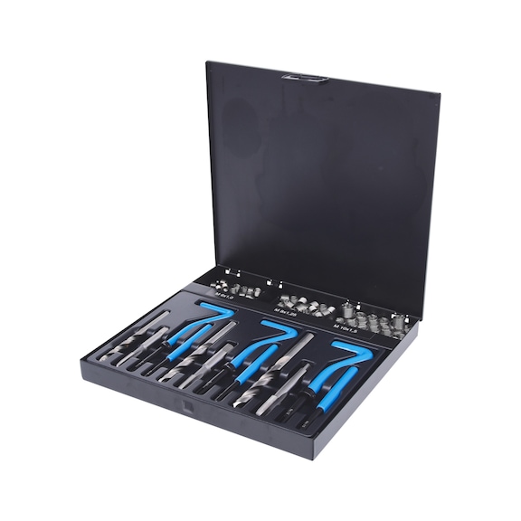 Stainless steel thread repair kit M6-M10, 87 pieces - Thread tool