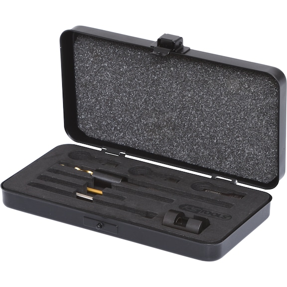 Universal glow plug drilling set M8 x 1, 8-piece - Extraction tool (standard parts, toolmaking)