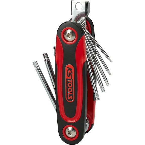 TX angle pin wrench folding holder, 8-piece - Socket wrench (set)