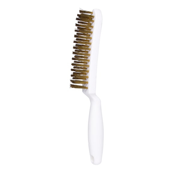 Brass wire hand wire brush, 3 rows, 285 mm - Brushes