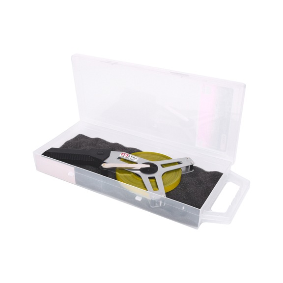 KS TOOLS Frame tape measure with yellow steel tape, 50 m - Tape measure