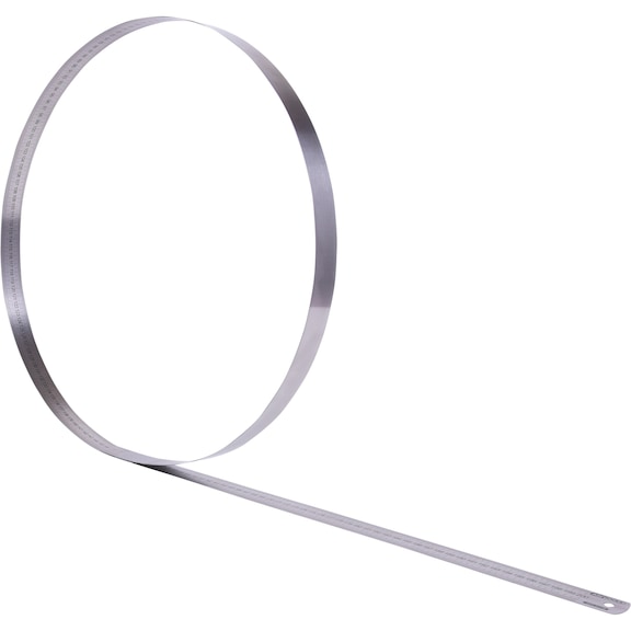 Semi-flexible steel ruler, 2000 mm - Semi-flexible steel ruler