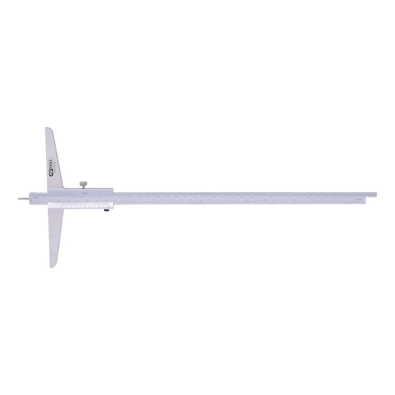 Depth gauge with measuring pin, 0-300 mm - Depth calipers