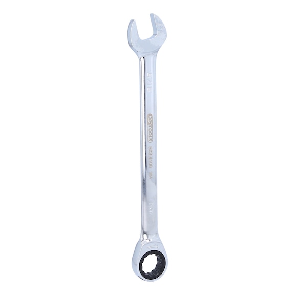 GEARplus ratchet combination wrench, 9/16 inch on hanger - GEARplus ratchet ring spanner